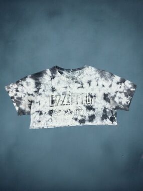 Led Zeppelin Tye Dye Crop Top Shirt
